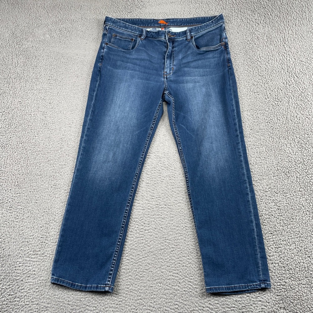 Tommy Bahama Jeans Mens 38x30 Blue Island Survival Straight Leg Stretch Denim